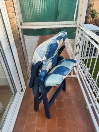 Hamaca reclinable tela y plástico