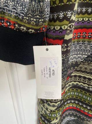 Vestido recto con forro Lola Candela Talla M