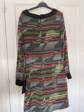 Vestido recto con forro Lola Candela Talla M