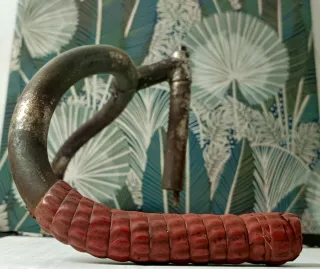 Manillar curvo bicicleta antigua de carrera