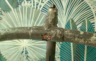 Manillar curvo bicicleta antigua de carrera