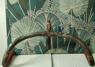 Manillar curvo bicicleta antigua de carrera