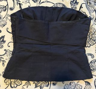 Top Azul sin Tirantes