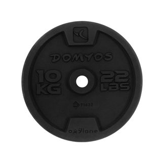 2 Discos pesa 10 kg (22 lbs) Domyos