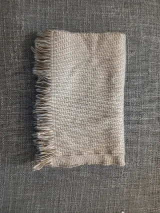 Sciarpa donna beige e grigia