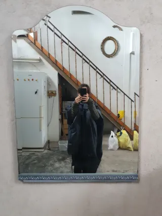 Espejo decorativo metal y cristal