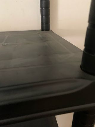 Estantería de plástico negra 5 niveles