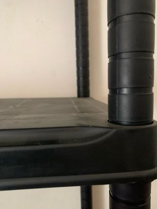 Estantería de plástico negra 5 niveles