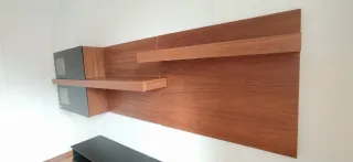 Mueble salón modular moderno vitrina