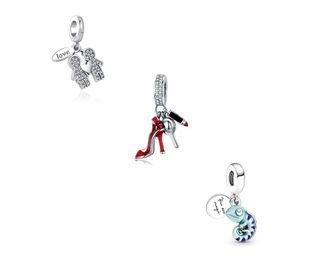 Pack 3 Charms Plata Ley S925