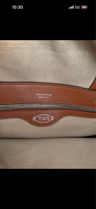 Borsa Tod's in pelle marrone coccodrillo