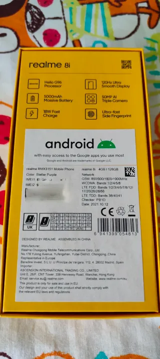 Realme 8i 128GB purpura