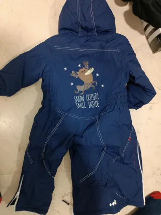 Mono de esquí azul 3 años