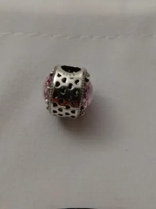 Colgante Pandora Plata y Rosa