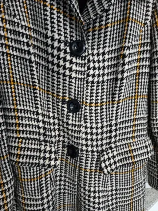 Cappotto donna fantasia pied de poule tg 44