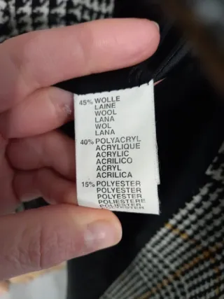 Cappotto donna fantasia pied de poule tg 44