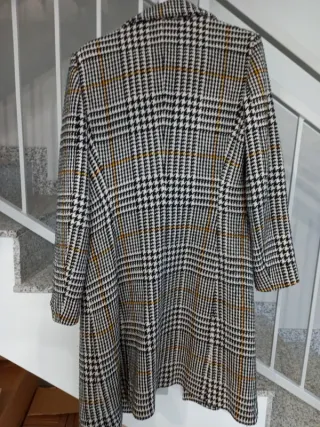 Cappotto donna fantasia pied de poule tg 44