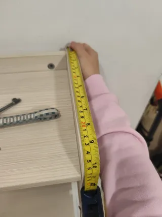 Zapatero 3 cajones madera y mimbre