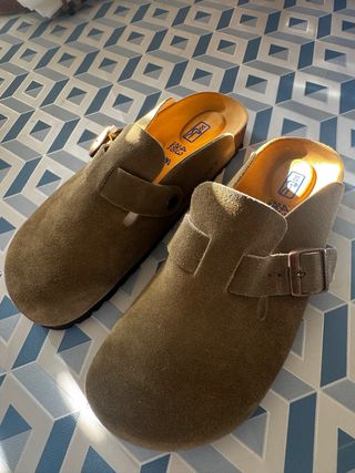 Zuecos Birkenstock Marrones Talla 43 (equiv. 41)