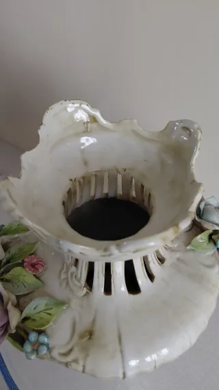 Vaso ceramica fiori anni 70