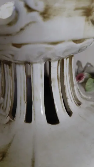 Vaso ceramica fiori anni 70