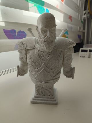 Busto Kratos God of War Impreso 3D