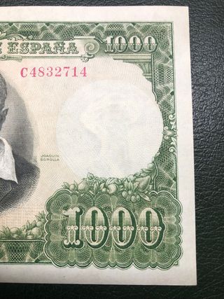 Billete 1000 pesetas 1951 El Banco de España