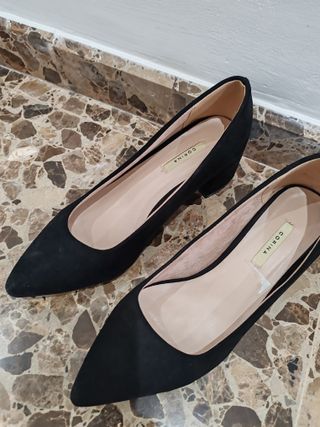 Zapatos Corina Negros Tacon Bajo