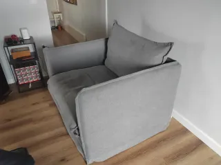 2 Sillones Sklum Tela Gris Modelo Grace.Nuevos.