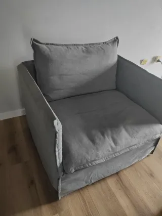 2 Sillones Sklum Tela Gris Modelo Grace.Nuevos.