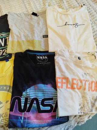 Lote 8 Camisetas Niño Talla 10-12 Años