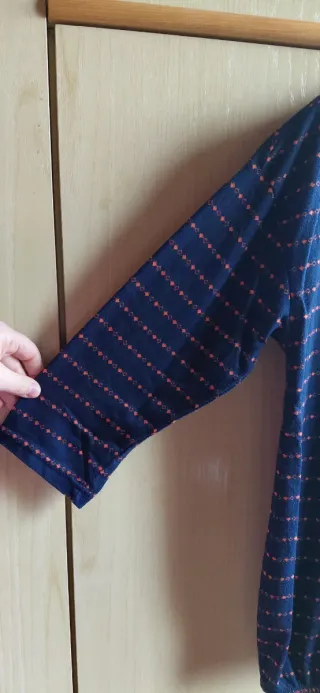 Maglietta casual blu manica a 3/4 donna NKD (S)