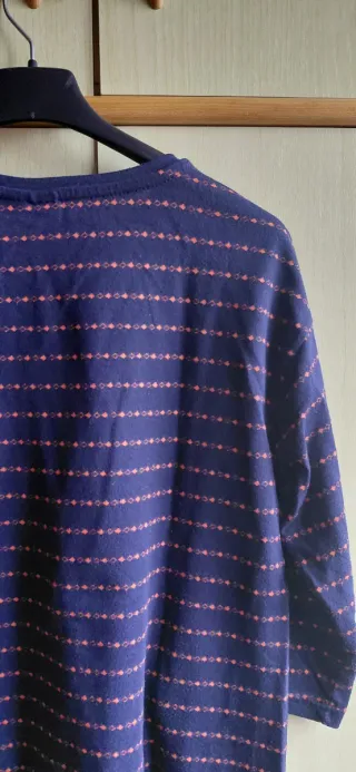 Maglietta casual blu manica a 3/4 donna NKD (S)