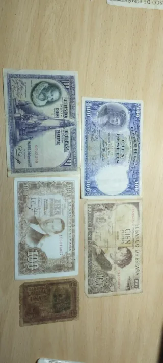 Billetes antiguos españoles República Española