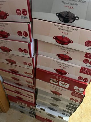 Lote 20 Cazuelas Hierro Fundido Nuevas