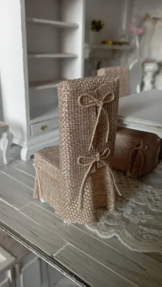 Set Comedor Dollhouse 1:12 Shabby Chic (5 pezzi)