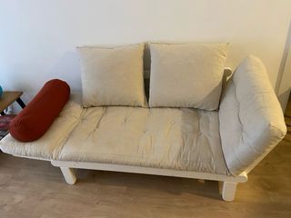 Sofá Cama Futón Madera blanca