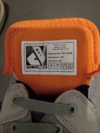 Zapatillas Dunkelvolk Estilo Island Gris Naranja