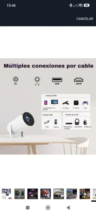 Proyector Portátil Xiaomi 2025 Upgraded