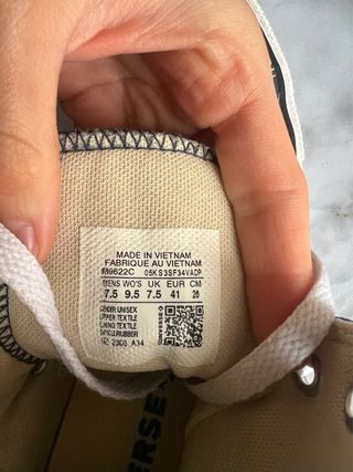 Converse Talla 41 Unisex Azul Marino