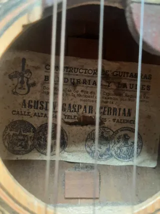 Mandolina Antigua Agustín Gaspar Cebrián