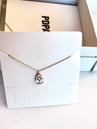 Collar Pdpaola Vainilla Oro y Plata