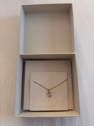 Collar Pdpaola Vainilla Oro y Plata