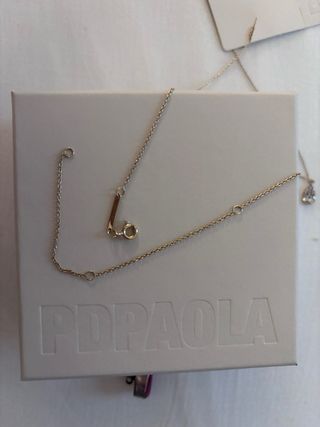 Collar Pdpaola Vainilla Oro y Plata