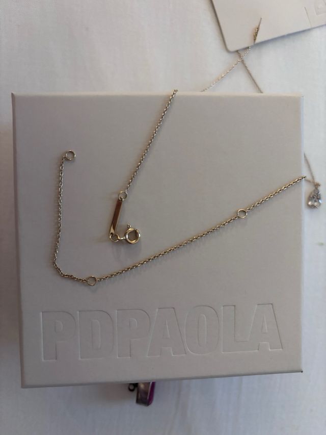 Collar Pdpaola Vainilla Oro y Plata