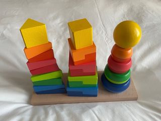 Juego de apilamiento Playtive Arco Iris +2 años