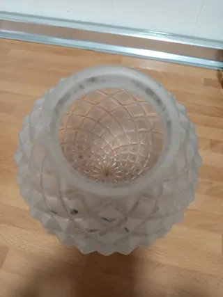 Tulipa de cristal esmerilado