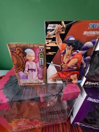 Pack Figuras One Piece: Kaido, Luffy, Momonosuke