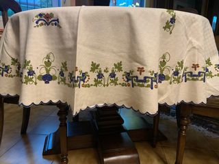 Copritavolo rotondo cotone 172 cm