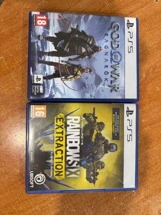 PS5 God of War Ragnarök y Rainbow Six Extraction